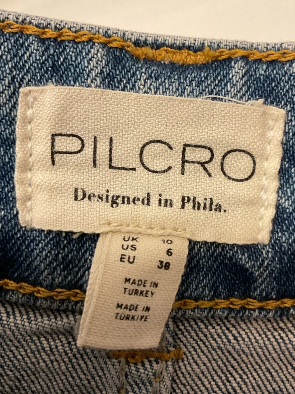 Anthropologie Pilcro Denim Buttondown Pencil Skirt Mini Maxi Stretch Slim Fit - Picture 2 of 11